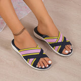 Women Flip Flops Flats Slippers Beach Shoes Summer Sandals New Trend Walking Casual Shoes Dress Slides