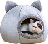 Pet Tent Cave Bed for Cats Small Dogs Self-Warming Cat Tent Bed Cat Hut Comfortable Pet Sleeping Bed