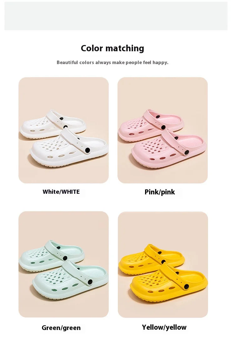 Men Beach Sandals Fashion Outdoor Clogs Comfortable Indoor Slippers Trend Men Casual Shoes Home Garden Shoes Men's Beach Sandals