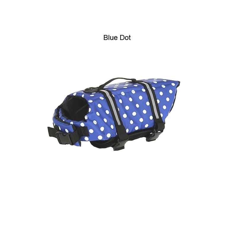 Dog Life Vests Adjustable Pet Dog Life Jacket With Reflective Strips Dog Flotation Vest For Cat Small Medium Large Dogs Swimming