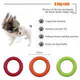 Dog Toys EVA Pet Flying Disk Training Ring Puller Anti-Bite Floating Outdoor Interactive Training Supplies Dog Toys