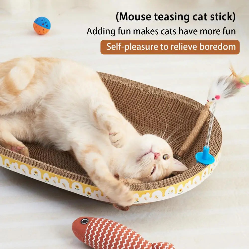 Cat Scratcher Bowl Pad Bowl Cat Cardboard Bed Scratch Mat Thick Lounge Bed Sofa For Cats Kittens Cat Scratcher Bowls Furniture