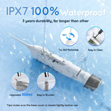 Water Dental Flosser Teeth Picks 4 Jets 3 Modes Portable Cordless D52 Water Flosser for Teeth Cleaner IPX7 Waterproof Oral Picks