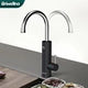 Briwellna Tankless Water Heating Faucet 220V Electric Kitchen Faucet 2 in 1 Digital Display Hot Water Heater Flowing Faucet