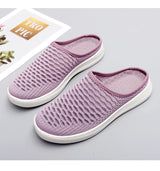 Women Slippers Sandals 2021 Summer Beach Slippers Women Breathable Mesh Flat Shoes Women Flip Flops Zapatos Mujer Home Slippers