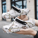 Summer Outdoor Beach Sandals Men Clogs Shoe Women Slippers Camouflage Platform Aqua Shoes Soft EVA Indoor Home Slides Flip Flops