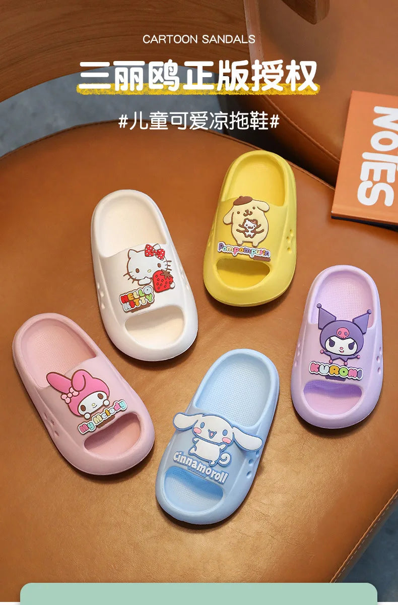 Boys and Girls Indoor Children's Slippers Anti-slip and Wear-resistant EVA Sandals