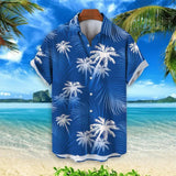 2025 Summer Animal Crane Men Hawaiian Shirt 3d Plant Shirt For Men Flower Print Plus Size Hawaiian Shirts Beach Flower Shirt 5xl