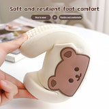 2024 Summer Women Slippers Beach Slides Cartoon Bear Flip Flops Men Shoes Thick Sole Home Bathroom Non-Slip Shoes Couple Sandals