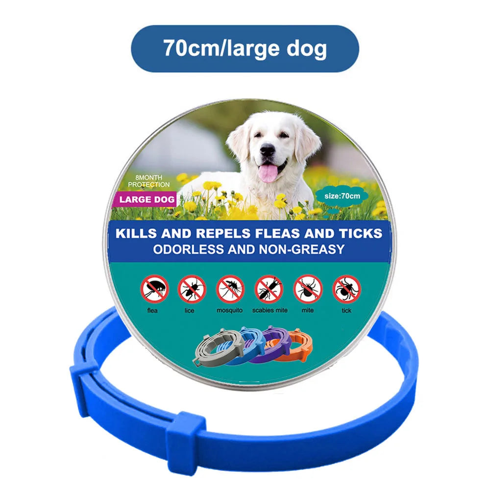 New Pet Dog Cat Collars Veterinary Anti Flea and Tick Collar for Cats Dogs Anti-parasitic Necklace for Large Small Dogs Products