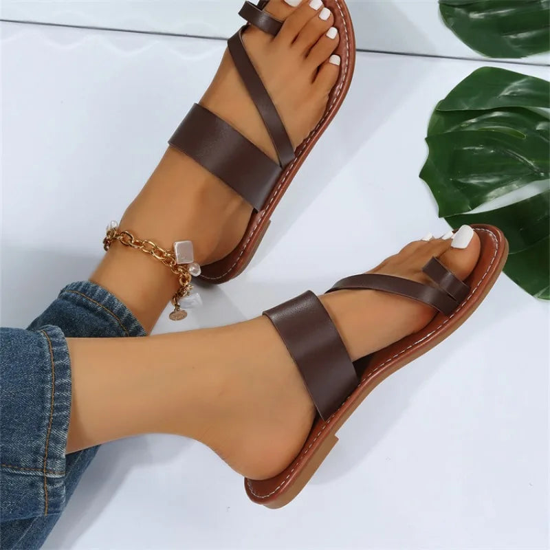 Summer Slippers Women Flat Luxury Outdoor Beach Flip Flops 2024 Female Sandals Trend Brand Design Slides Shoes Woman Big Size 43