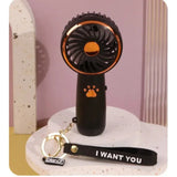 Fan Summer Mini USB Charging Small Fan Cute Cartoon Portable Handheld Fan