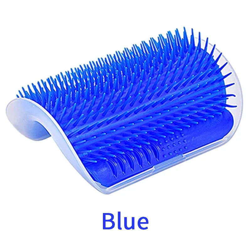 Cat Self Groomer With Catnip Soft Cats Wall Corner Massage Cat Comb Brush Rubs The Face With A Tickling Comb Pet Grooming Supply