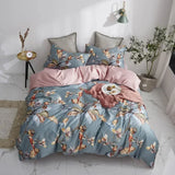 Svetanya Pastoral Floral Bedlinens Egyptian Cotton Bedding Set Queen King Ru Full Size Sheet Duvet Cover Set