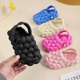 New Children Kids Home Slippers Cute Bubble Ball Sandals Summer Outdoor Fashion Beach Shoes