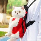 Adjustable Cat Dog Carrier Bag Pet Double Shoulder Backpack Portable Bag Outdoor Travel Camping Hiking Chest Strap Bag