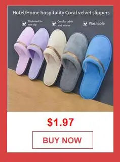 1Pair Disposable Winter Slipper Men Women Hotel Home Slippers Non-slip Portable Travel Sandals Coral Fleece Soft Warm Flip Flops