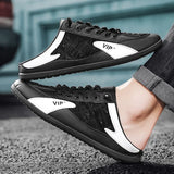 Summer 2024 Half Slippers for Men Trendy Men's Flat Bottom Casual Shoes Soft Sole Support Shoes Men's Sneakers Zapatos De Hombre