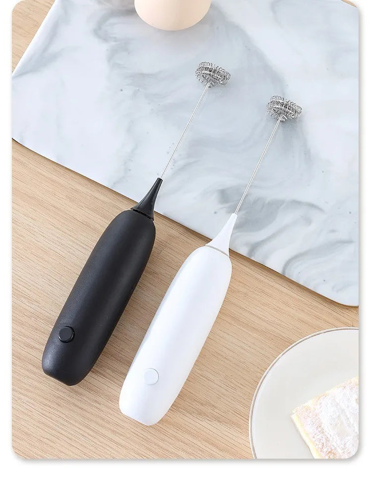 1PC Battery Model Handheld Egg Beater Froth Mixer Kitchen Automatic Coffee Milk Foaming Mixer Kitchen Whisk Tools