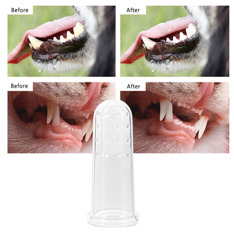 Pet Silicone Finger Cots Toothbrush Cats Dogs Brushing dog accessories Pet Teeth Oral Cleaning Products In Addition Perros