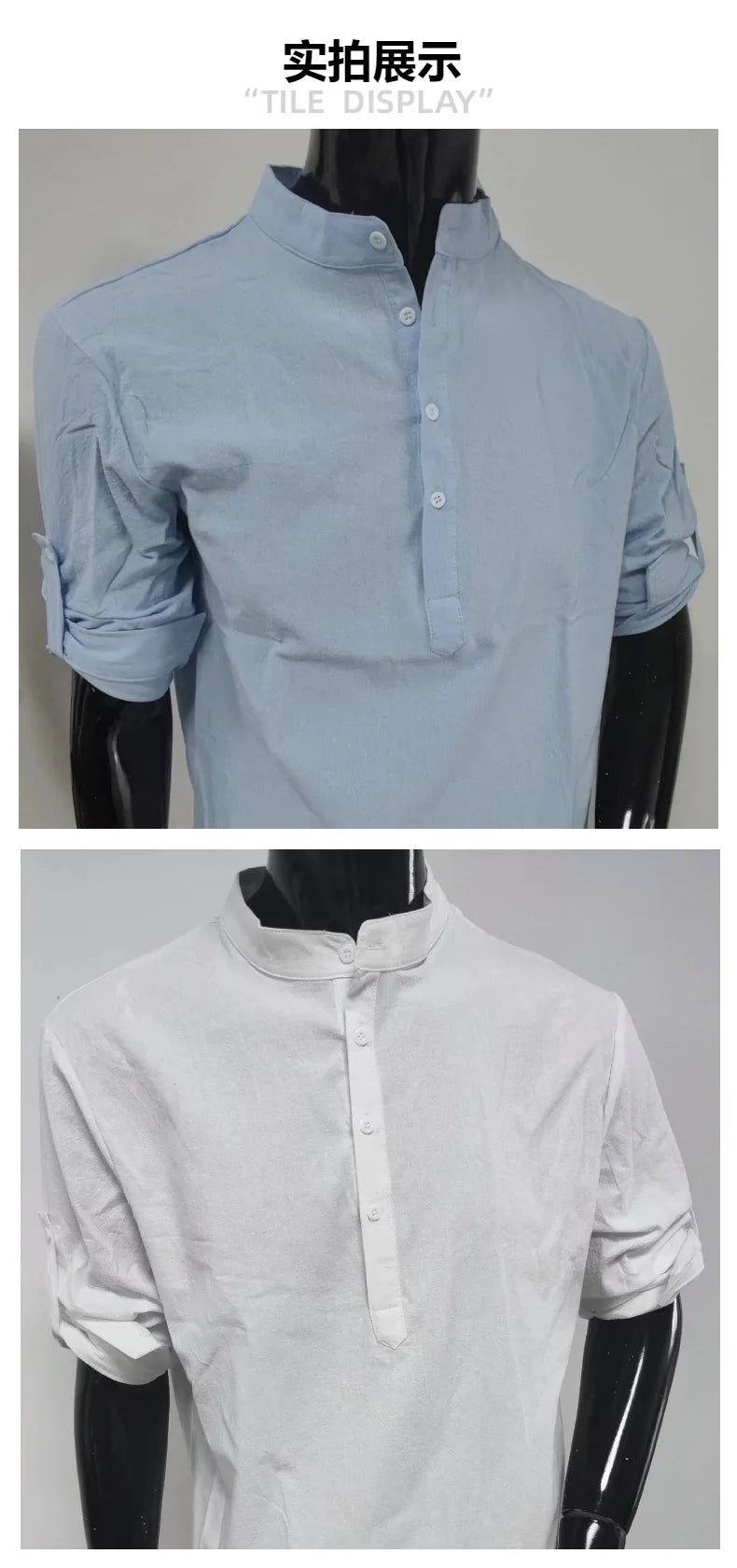 Men's Loose Blouse 100% Cotton Linen Shirt 2024 New Tops Long Sleeve Tee Shirt Spring Summer Casual Handsome Men's Shirts