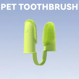 Pet Finger Toothbrush Silicone Tooth Brush Tool Teeth Cleaning Bad Breath Care Nontoxic Tooth Brush Dog Cat Cleaning Supplies