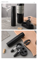 Electric Wine Bottle Opener Automatic Red Wine Corkscrew with Charging Base or Battery Powered Wine Tools Kitchen Products