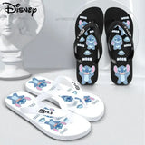 Disney Stitch Summer New Flip Flop Slippers for Men and Women, Y2k Cute Cartoon Trendy Beach Shoes Non slip Casual Home Shoes