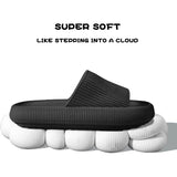 Women Men Sliders Cloud Slippers Non-Slip EVA Slippers Flip Flops with 1.6 inch Soft Thick Sole for Shower Bathroom Pool Beach