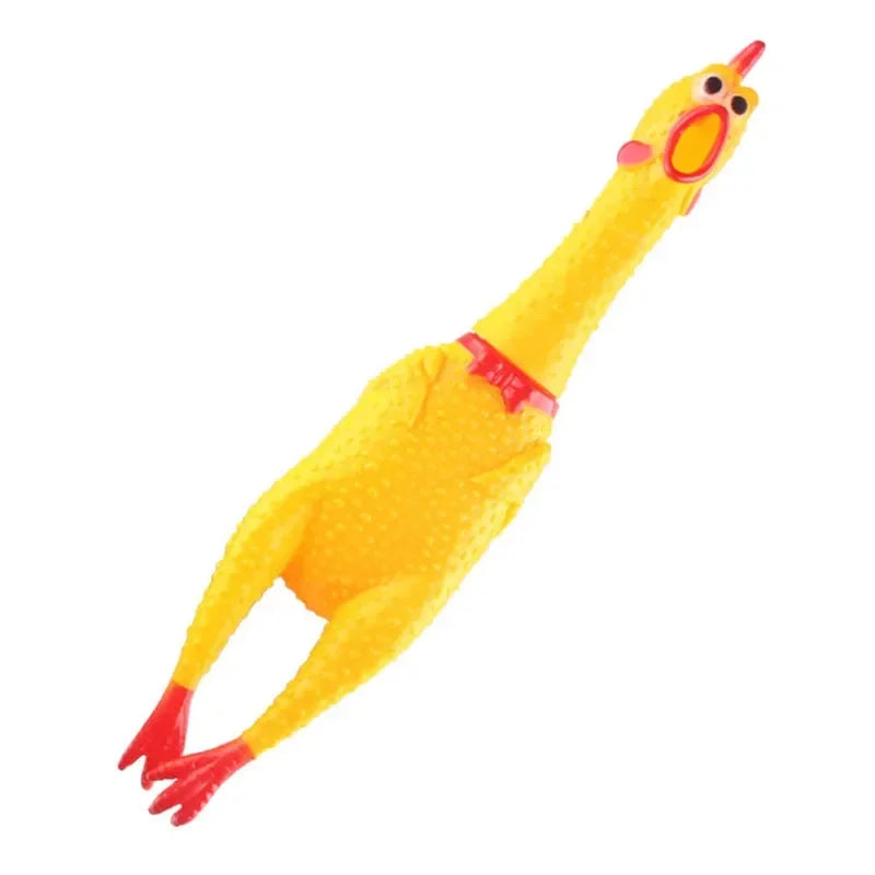 2024 Hot Sell Screaming Chicken Pets Dog Toys Squeeze Squeaky Sound Funny Toy Safety Rubber For Dogs Molar Chew Toys