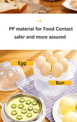 Multifunctional Egg Boiler Electric Egg Steamer Cooking Breakfast Machine Double Layers Egg Cooker Mini Steamer Poacher Kitchen