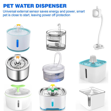 Smart Motion Sensor for Cat Dog Water Fountain Dispenser Automatic Induction Filter USB Universal Infrared Sensor Water Dispense