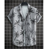 2025 Summer Animal Crane Men Hawaiian Shirt 3d Plant Shirt For Men Flower Print Plus Size Hawaiian Shirts Beach Flower Shirt 5xl