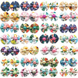 10/20/30pcs Dog Grooming Bows Love Heart Pearl Accessories Pet Dog Hair Bows Rubber Bands Small Dog Yorkshire Hair Bows