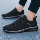 Summer Walking Shoes Casual Flats Sneakers Breathable Sport Athletic  Lightweight Men Shoe Lace Up Outdoor Running Sports Shoes