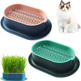 Colorful Pet Cat Sprout Dish Growing Pot Hydroponic Plant Cat Pot Grass Box Germination Nursery Starter Dish Greenhouse Grow Box