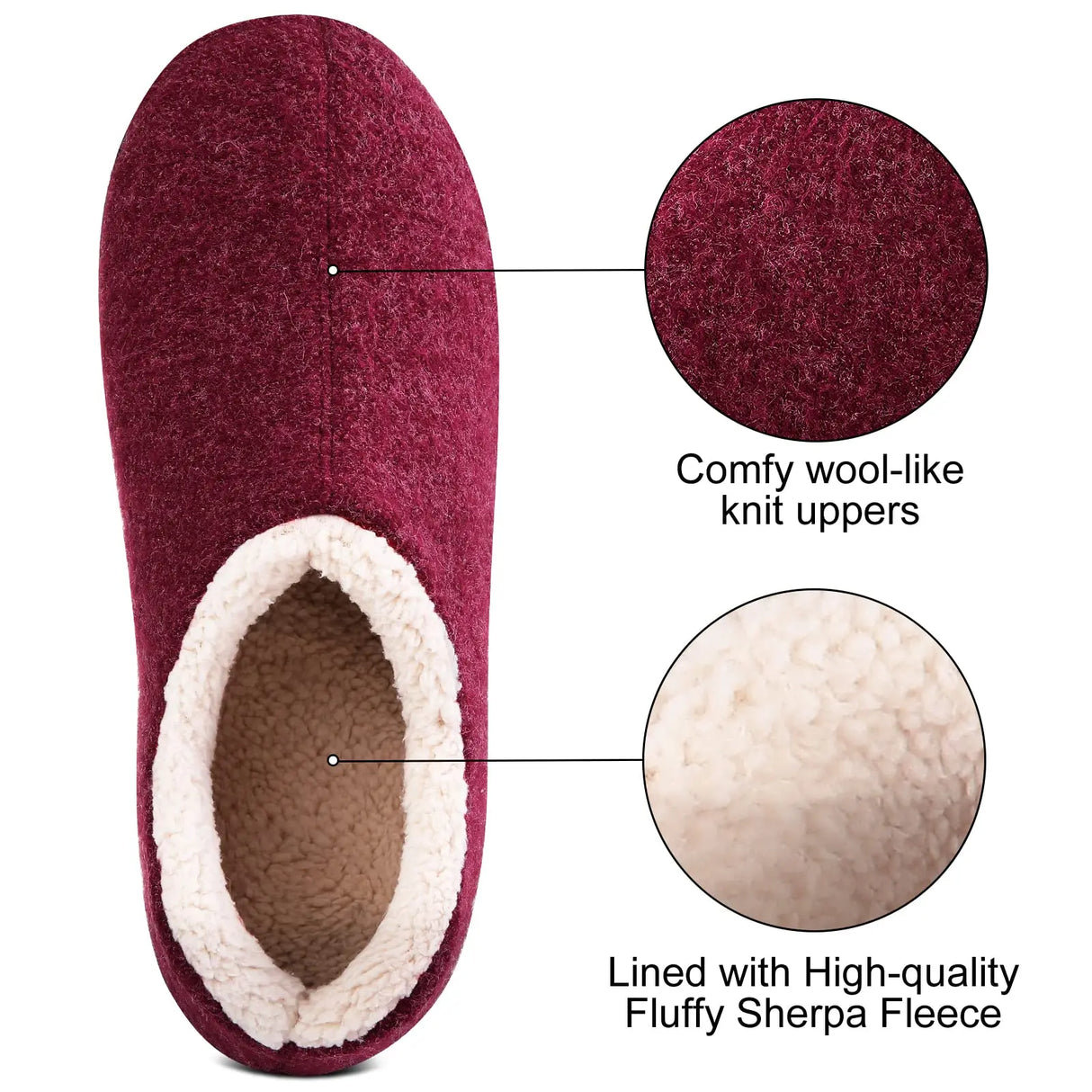 Comwarm New Warm Cotton Slippers Women Winter House Fuzzy Slippers Female Soft Warm Fluffy Slippers Comfort Indoor Home Shoes