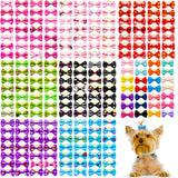 10/20/30PCS Pet Hair Accessories Bows Puppy  Grooming Bows Mix Colours Decorate Hair for Small Dog Hair Rubber Band Dog Supplier