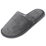 Soft House Slippers for Man Flock Autumn Winter Plush Indoor Male Shoes Warm Home Slippers 2023 Non Slip Men's slipper