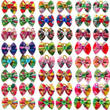 10/20/30pcs Dog Grooming Bows Love Heart Pearl Accessories Pet Dog Hair Bows Rubber Bands Small Dog Yorkshire Hair Bows