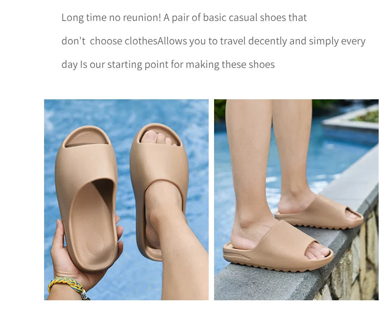 Brand Women Men Slippers EVA Slides Original Indoor Outdoor Beach Sandals Women Casual Shoes Male Flip-flops Men's Sandal Summer