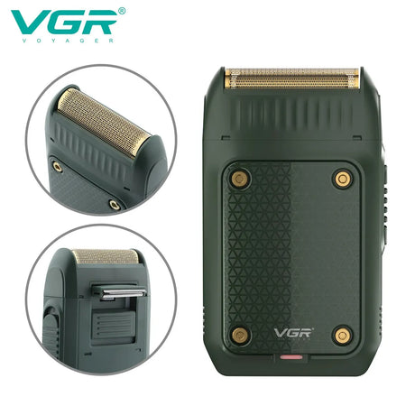 VGR Shaver Professional Razor Electric Shaving Machine Portable Beard Trimmer Rechargeable Razor Mini Shaver for Men V-353