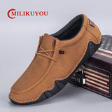 Plus Size Mens Handmade Leather Loafers Shoes Light Driving Shoes Walking Casual Shoe Original Men Sneakers Tenis Luxury Shoes