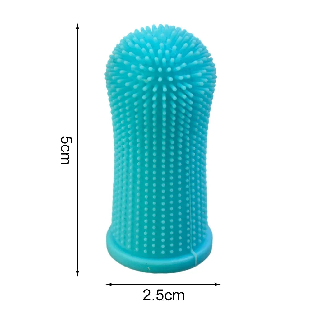 Dog Super Soft Pet Finger Toothbrush Teeth Cleaning Bad Breath Care Nontoxic Silicone Tooth Brush Tool Dog Cat Cleaning Supplies