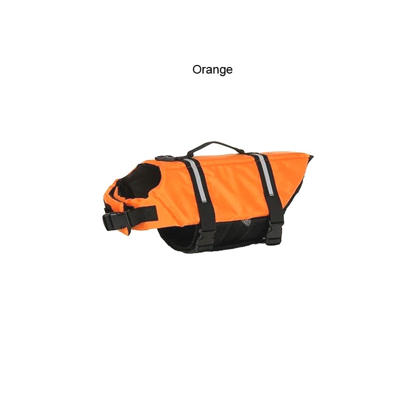 Dog Life Vests Adjustable Pet Dog Life Jacket With Reflective Strips Dog Flotation Vest For Cat Small Medium Large Dogs Swimming