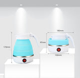 0.6L Mini Folding Kettle Portable Water Heater 600W Silicone Compression Electric Kettle Home Kettle Easy To Travel With