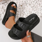 2024 New Summer Style Fashionable and Comfortable Thick-soled Fashionable Beach Platform Shoes Non-slip Soft-soled  and Slippers