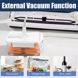 New 2024 Kitchen Vacuum Sealer Food Packaging Bag Sealer Snack Fruit Meat Degasser Home-appliance Sealer Plastic Bags