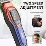 KIKIDO KK-A2 Rechargeable Professional Hair Clippers,Low Noise Hair Clippers with Auxiliary Light Hair Trimmer Kit