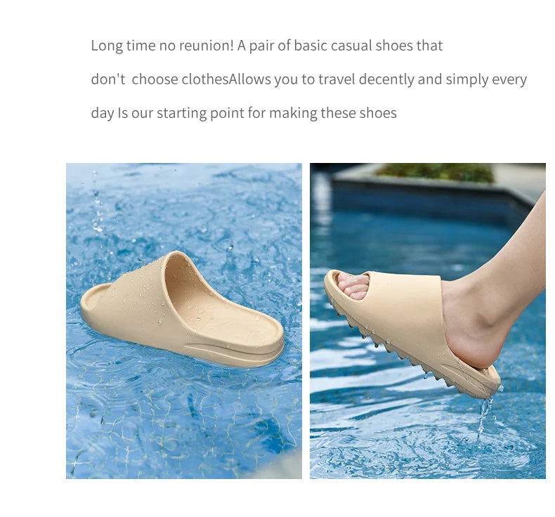 Brand Women Men Slippers EVA Slides Original Indoor Outdoor Beach Sandals Women Casual Shoes Male Flip-flops Men's Sandal Summer